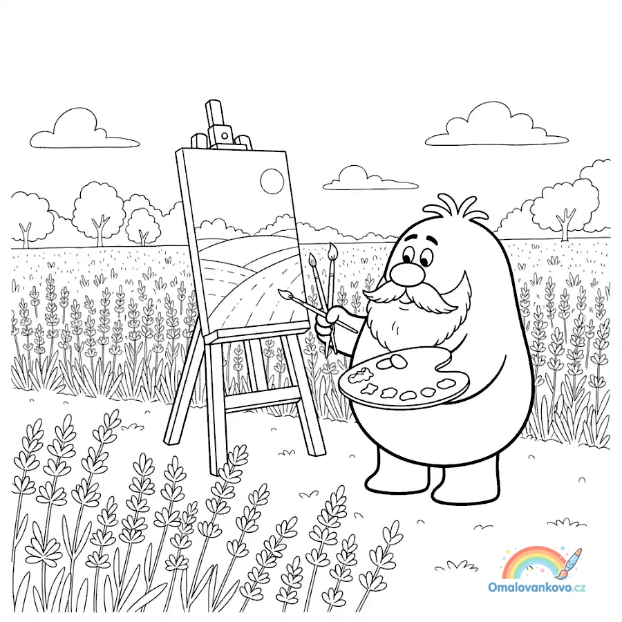 Barbapapa omalovánka k vytisknutí 44