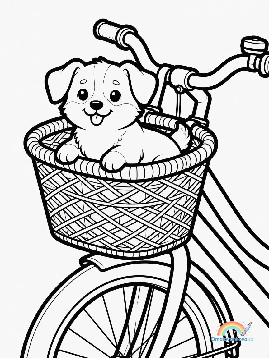 Omalovánka Corgi 15 k vytisknutí na A4