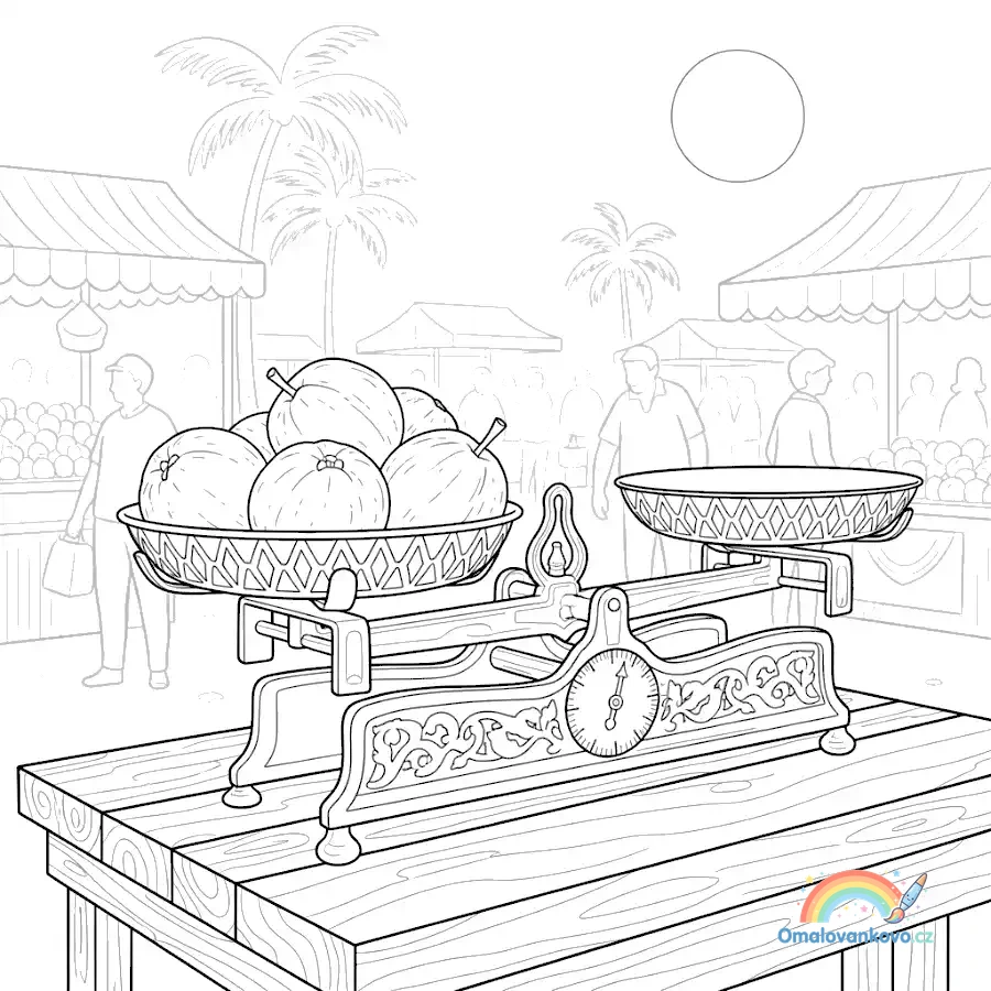 Omalovánka exotického ovoce k vytištění číslo 40