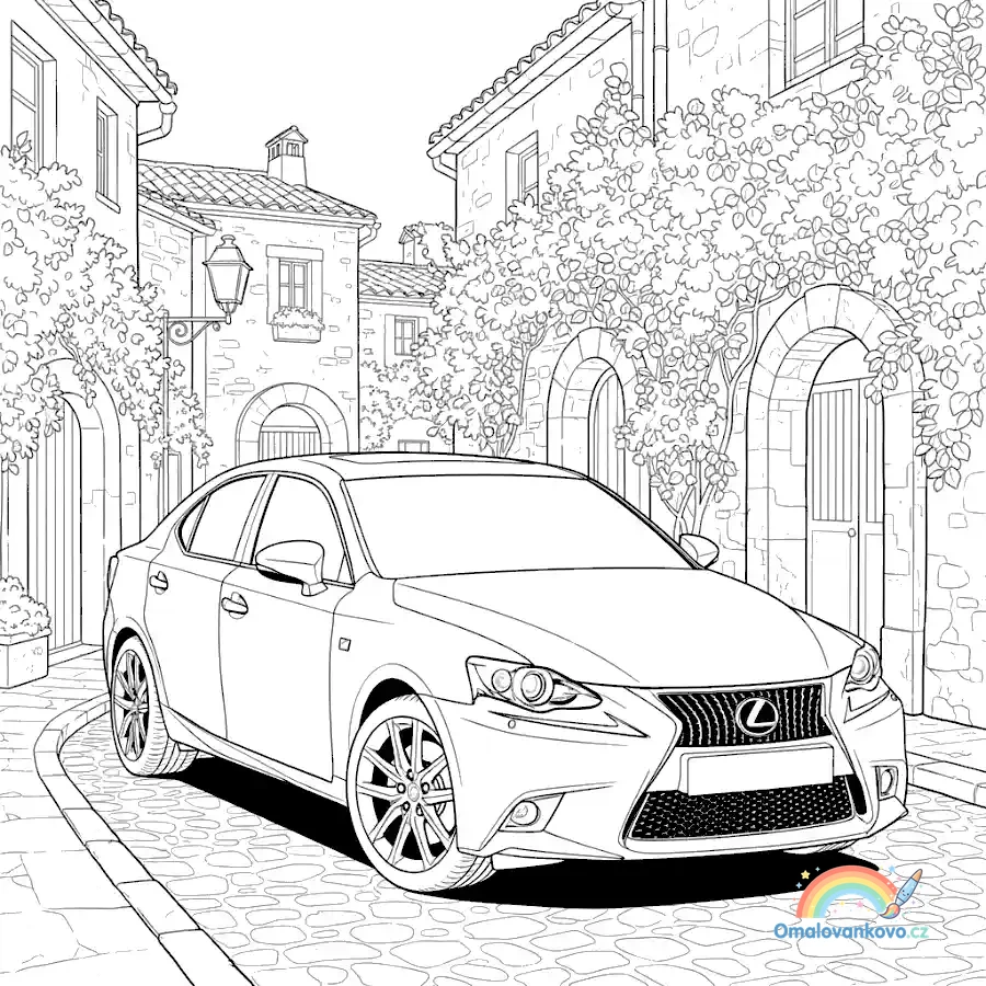 Lexus luxusní auta k vytisknutí