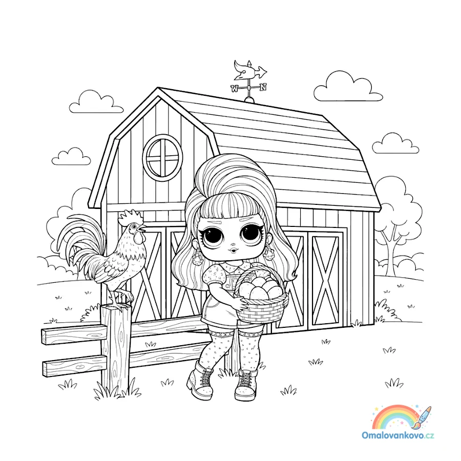 Omalovánka L.O.L. Surprise Swag 5 k vytisknutí na A4