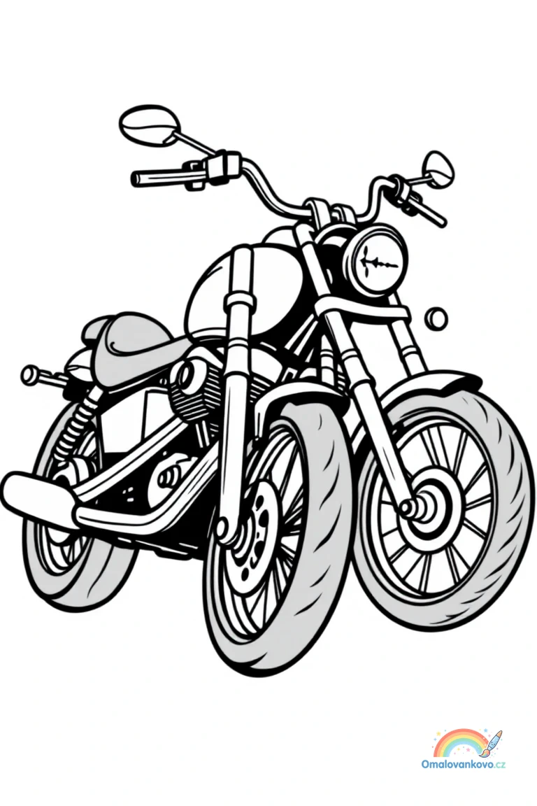 Motocykly a motorky k vytisknutí