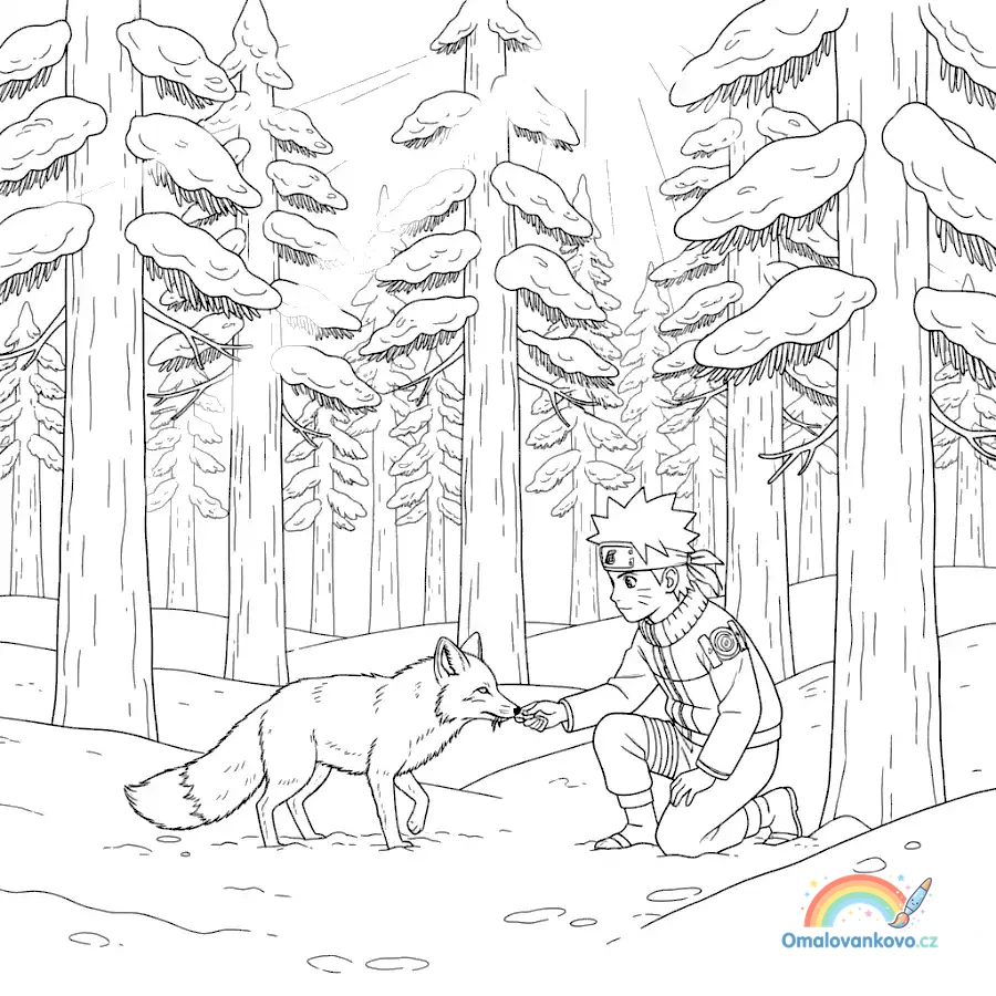 Omalovánka Naruto 46 k vytisknutí na A4