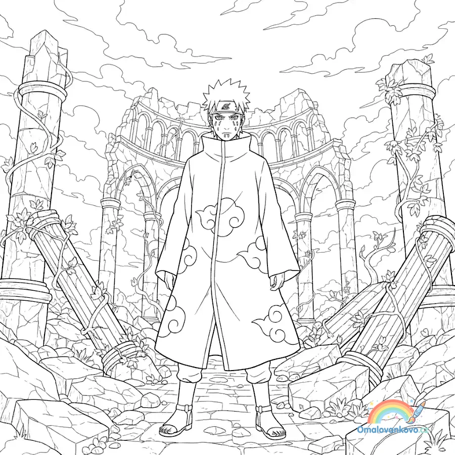 Omalovánka Naruto 22 k vytisknutí na A4