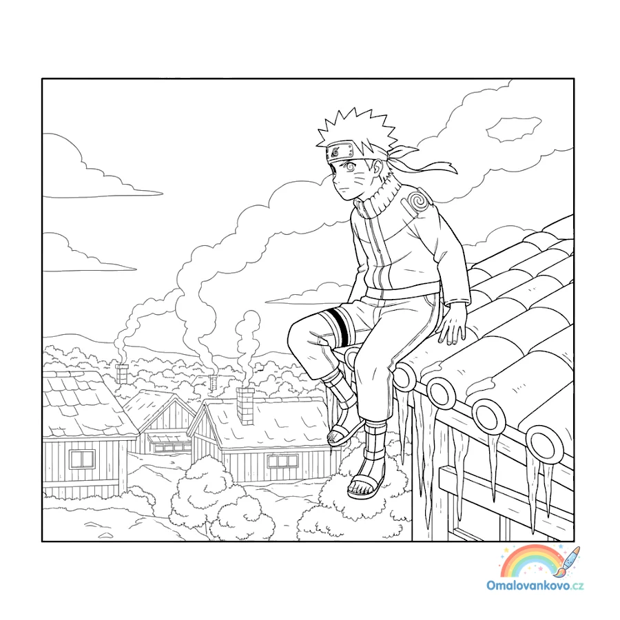 Omalovánka Naruto 17 k vytisknutí na A4
