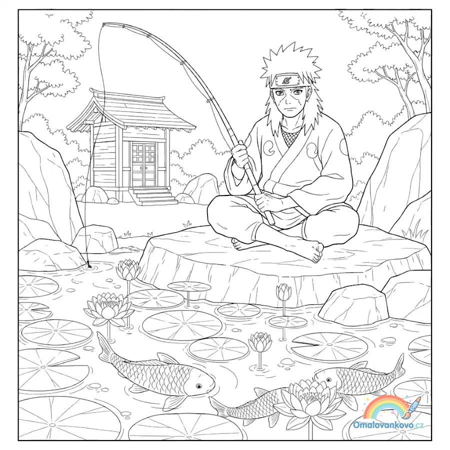 Omalovánka Naruto 24 k vytisknutí na A4