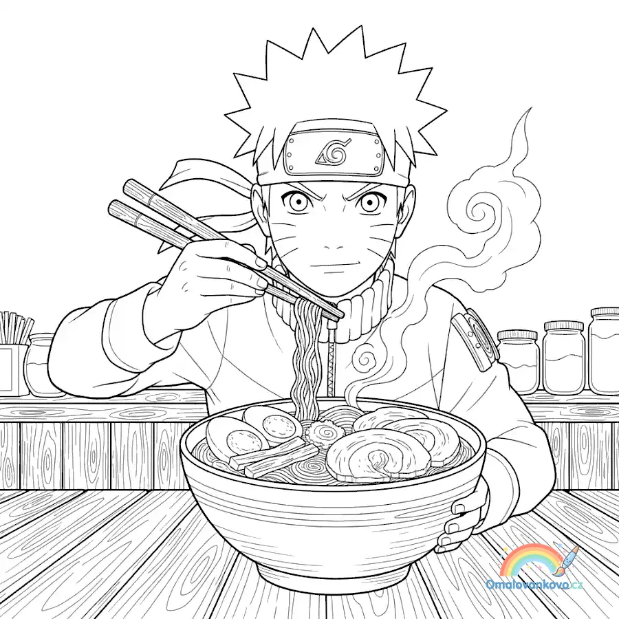 Omalovánka Naruto 41 k vytisknutí na A4