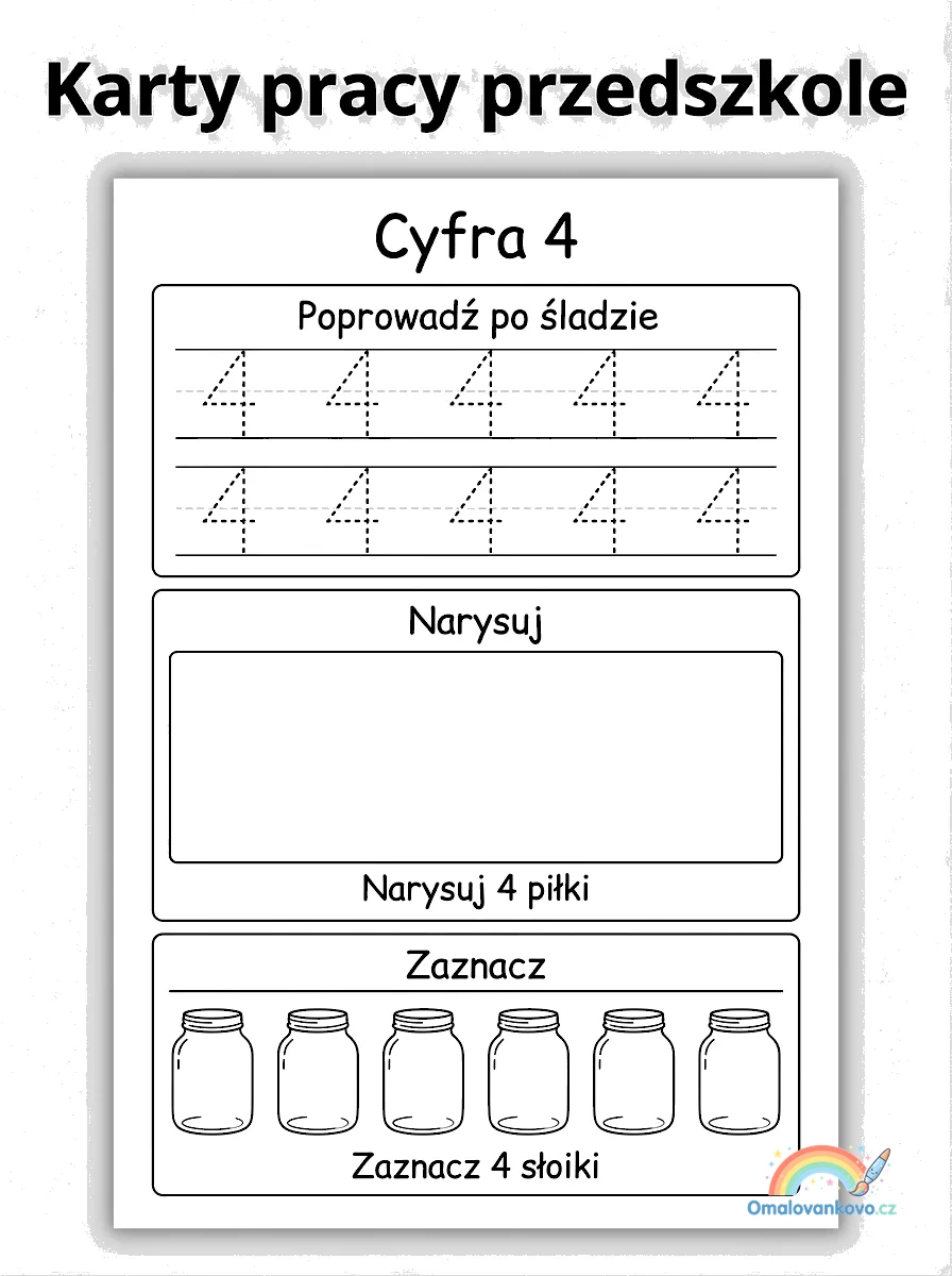 Předškolní úkoly 20 k vytisknutí pro děti
