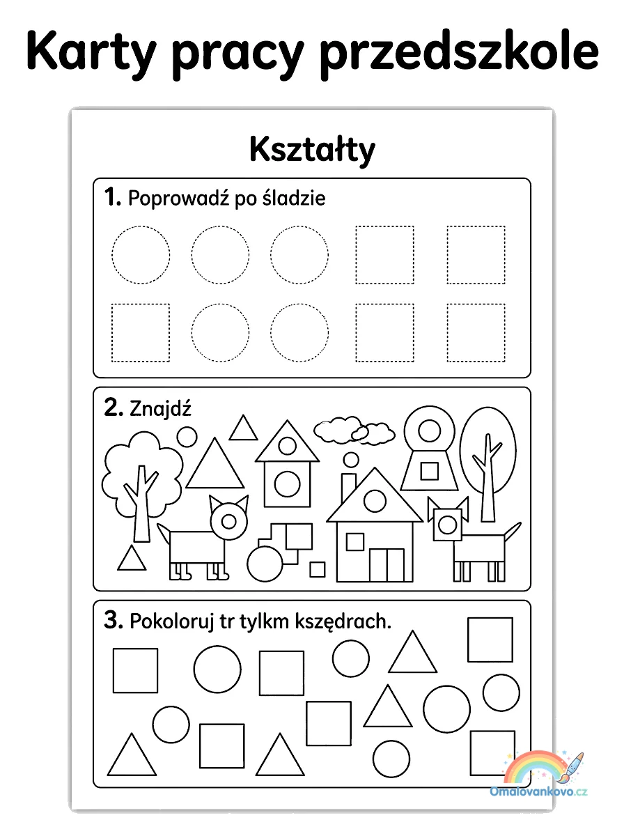 Předškolní úkoly 29 k vytisknutí pro děti