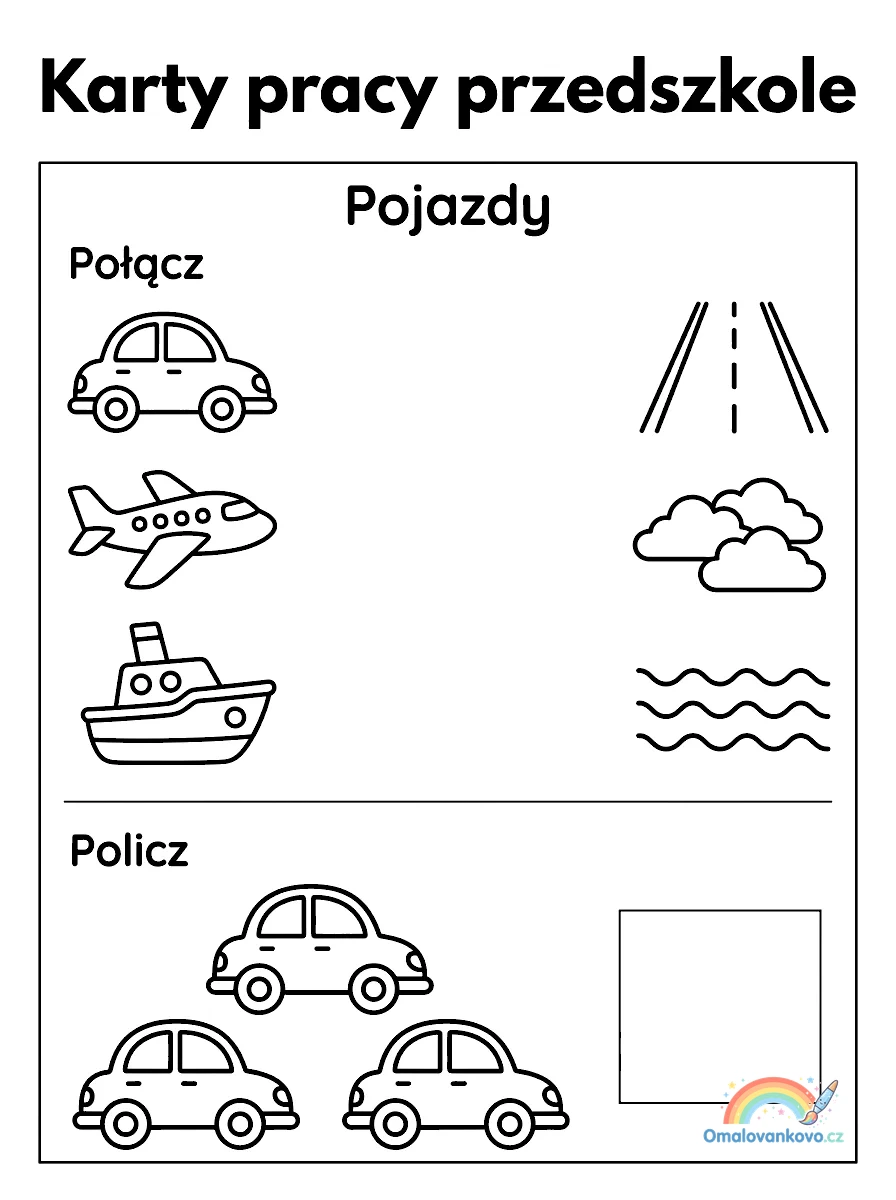 Předškolní úkoly 6 k vytisknutí pro děti