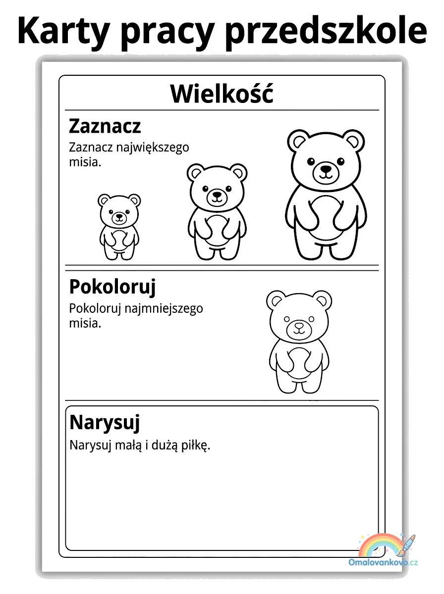 Předškolní úkoly 8 k vytisknutí pro děti