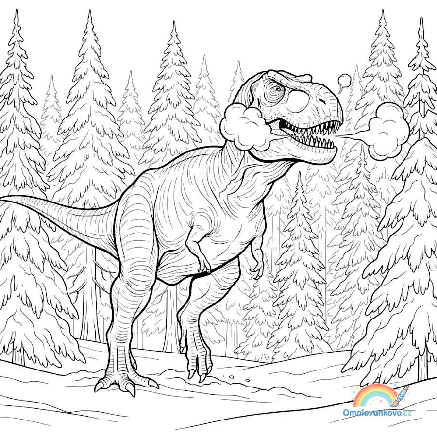 Tyrannosaurus Rex a draví dinosauři k vytisknutí